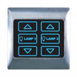 T2000 Metal Dimmer Touch & Remote Switch 2 Gang 2X 200W